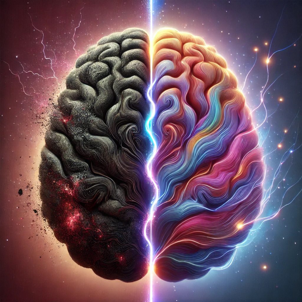 The Overwhelmed Brain vs. the Healing Brain