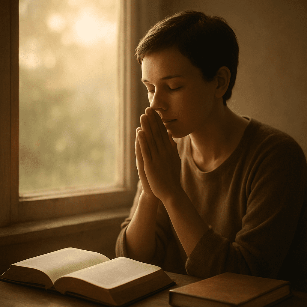 A Journey of Recovery and Faith - person praying