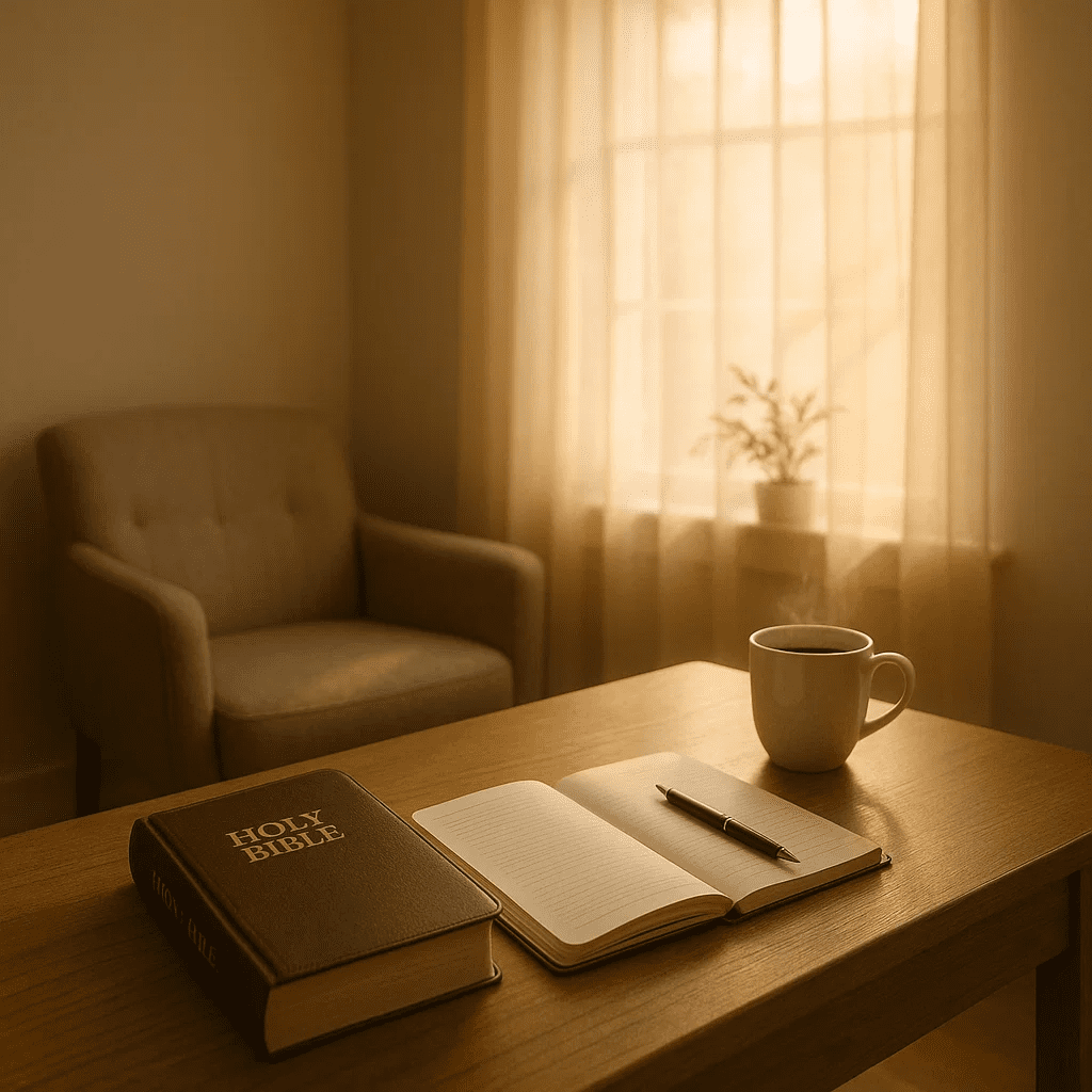 Understanding Addiction — The Whole Person - Bible sitting on a desk in an office